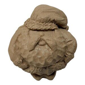 Vintage Jim Shore Unpainted Chubby Santa Claus Figurine 1990s Folk Art